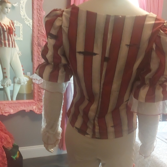 California Costumes Red and White Sadistic Clown Outfit - Picture 11 of 11